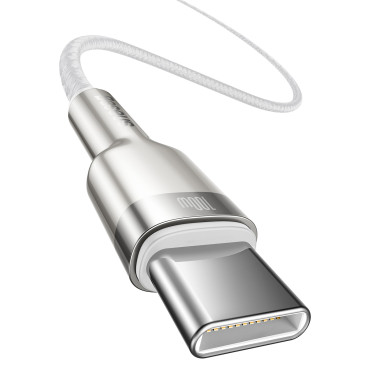 Cabo USB-C Cabo - Dados de Metal da Série USB-C PD QC SCP 100 W 5A 1M - Branco
