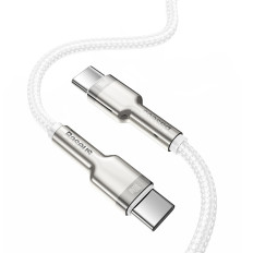 Cabo USB-C Cabo - Dados de Metal da Série USB-C PD QC SCP 100 W 5A 1M - Branco