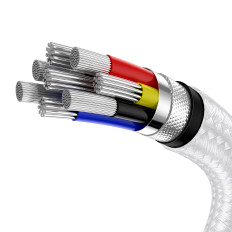 Cabo USB-C Cabo - Dados de Metal da Série USB-C PD QC SCP 100 W 5A 1M - Branco
