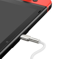 Καλώδιο καλωδίου USB-C - Σειρά USB-C Σειρά μεταλλικά δεδομένα PD QC SCP 100W 5A 1M - Λευκό