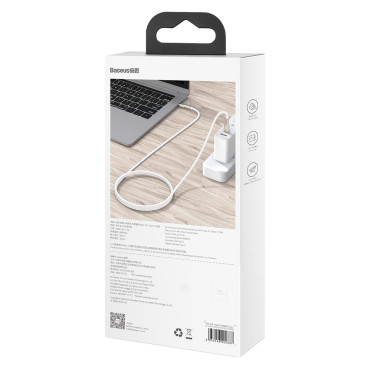 Cabo USB-C Cabo - Dados de Metal da Série USB-C PD QC SCP 100 W 5A 1M - Branco