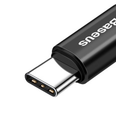 Kabelski spiralni kabelski kabelski kabel USB-A - USB-C2A 1M - črna