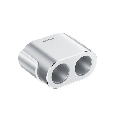 Autós forgalmazó 2x fészek könnyebb 80W 2x USB-A 3.1a - ezüst