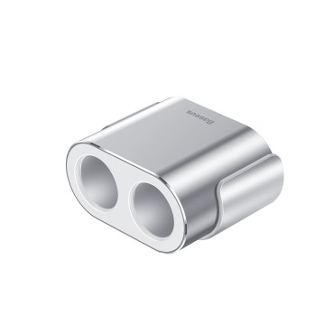 Bildistributør 2x Nest Lighter 80W 2X USB-A 3.1A - Sølv