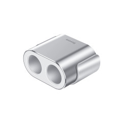 Autós forgalmazó 2x fészek könnyebb 80W 2x USB-A 3.1a - ezüst