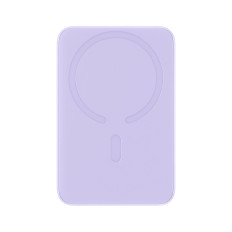 PowerBank magnētiskā indukcija 10000MAH 20W + USB-C kabelis - violeta