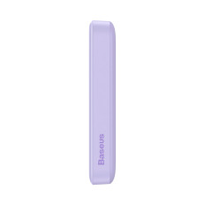 PowerBank magnētiskā indukcija 10000MAH 20W + USB-C kabelis - violeta