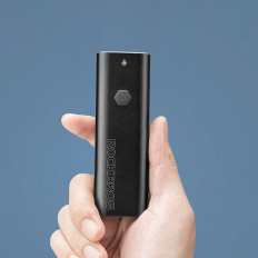 Prednja biciklistička svjetiljka s bijelom svjetiljkom 600lm IPX6 USB-C - crno