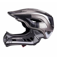 Casco de ciclismo MTB Niños con mandíbula desmontable Tamaño L - Gris
