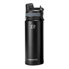 Garrafa de garrafa de água de bicicleta para bebidas de aço inoxidável 530ml - preto