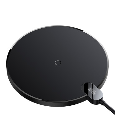 Digital-LED-Anzeige Gen 2 15W USB-C-Induktionslader - Schwarz