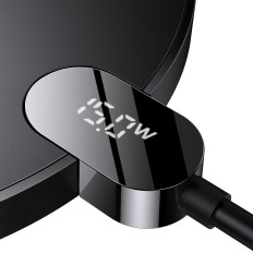 Digital-LED-Anzeige Gen 2 15W USB-C-Induktionslader - Schwarz