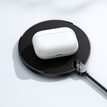 Digital LED-skjerm Gen 2 15W USB-C Induksjonslaster - Svart