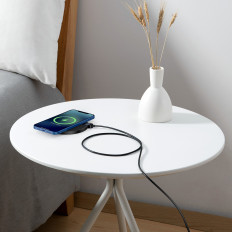 Digital LED-skjerm Gen 2 15W USB-C Induksjonslaster - Svart