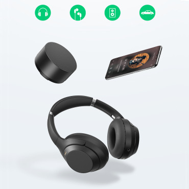 Adapter Vinkel Audio Audio Adapter (Man) - Minijack 3.5mm (Kvinnlig) - grå