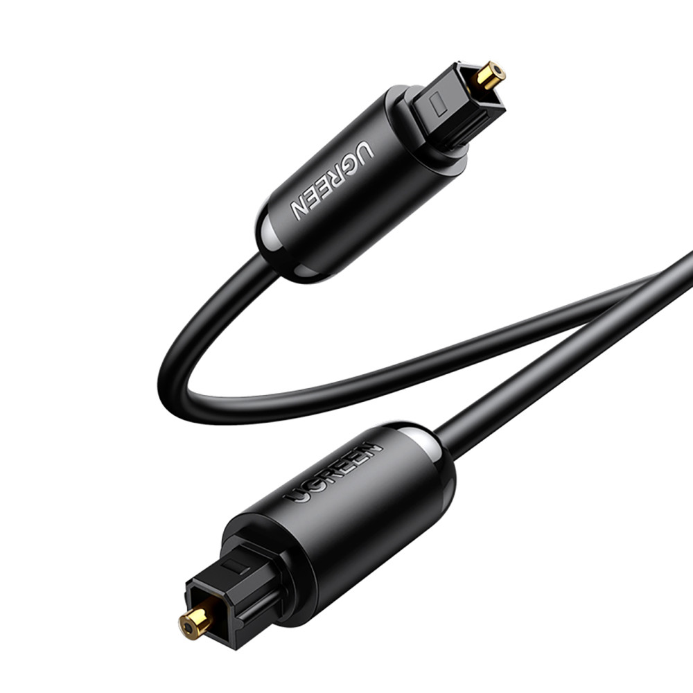 Cabo óptico cabo áudio toslink spdif 1m - preto