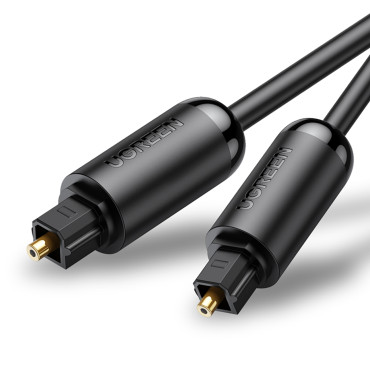 Cabo óptico cabo áudio toslink spdif 1m - preto