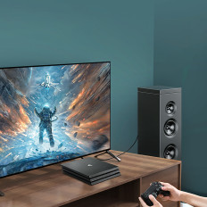 Cabo óptico cabo áudio toslink spdif 1m - preto