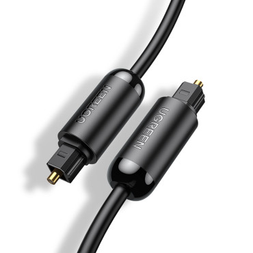Cabo óptico cabo toslink spdif 3m - preto