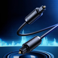 Cabo óptico cabo toslink spdif 3m - preto