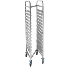 Trole de aço para transportar recipientes e TAC GN 15 x GN1 / 1