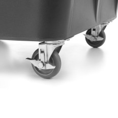 Carrito de catering con una cubierta para transportar placas de hasta 300 mm