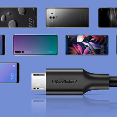 Kábel Micro USB kábel - USB 0.5m - čierna
