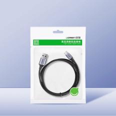 Kabeļu USB-Kabelis - USB-C QC 3.0 3A 1.5m - pelēks