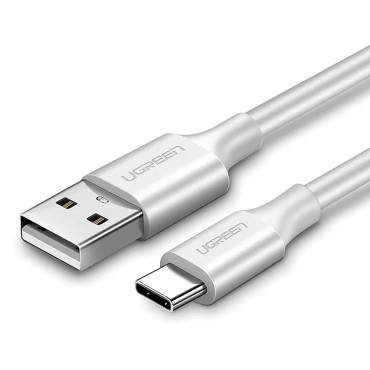 Kabel USB-en kabel - USB-C 3A 0.5m - Hvit
