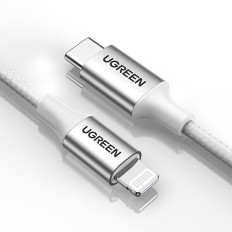 Kabel USB-C-kabel - IPhone Bliksem MFI 1M - Zilver