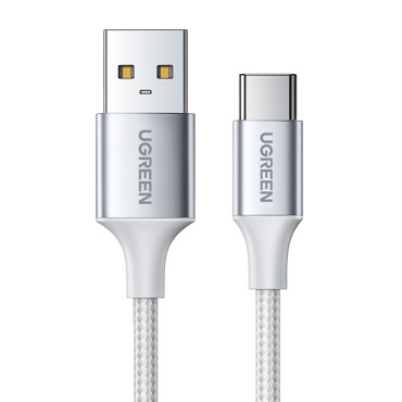 Kabel USB-A-kabel - USB-C QC 3.0 3A 3M - Vit