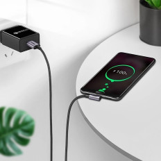 Cavo ad angolo del cavo USB-A - USB-C 3A 3M - Grigio