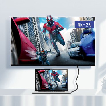 Kabel USB-C-kabel 3.1 - USB-C 3.1 1.5m - Grå