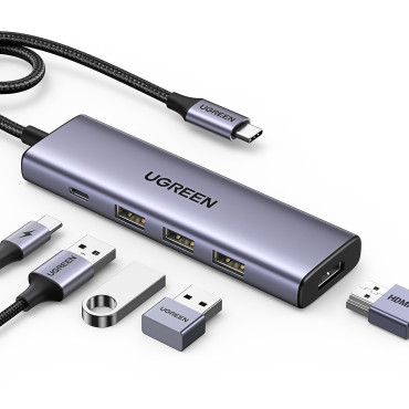 5W1 hub USB-C adapter -...