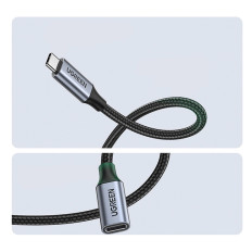 USB-C kabelski kabelski kabel PD QC 100W 5A 10Gbps 0.5m - Siva