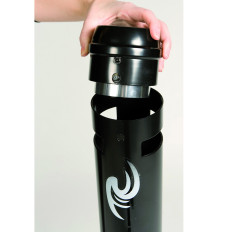 Elegants ārējais pelnu trauks par stabilu bāzes brīvu augstumu 1041mm