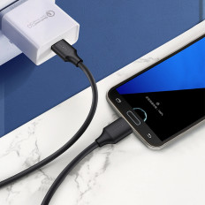 Kábel USB-A 3.0 Kábel - Micro USB-B 0.5m - čierna
