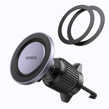Maniglia per auto magnetica per un telefono per una griglia soffiante - Nero