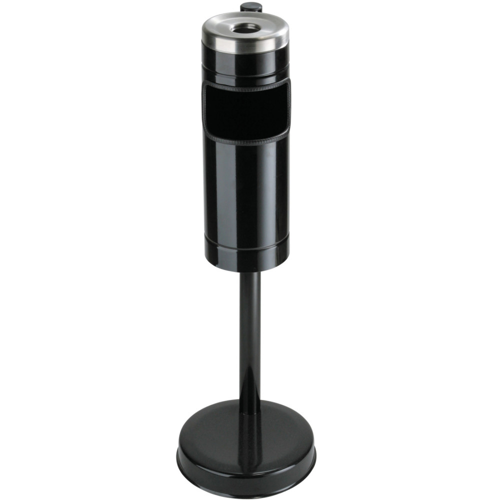 Pelnu trauks iekšā uz statīva ar konteineru ar grozu uz atkritumiem. 15cm augstums 85cm Pelnu trauks iekšā uz statīva ar konteineru ar grozu uz atkritumiem. 15cm augstums 85cm