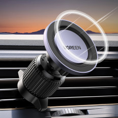 Μαγνητική λαβή αυτοκινήτου για ένα τηλέφωνο για μια ψήσιμο σχάρα - Μαύρο