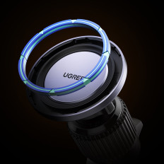 Magnetische autohandvat voor een telefoon voor een blazende grill - zwart