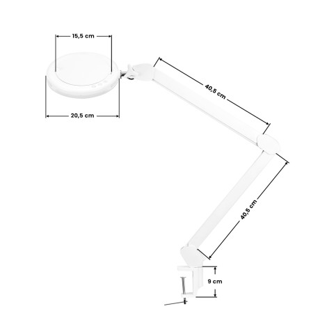 LED LUPA LED GLOW 8021 Lampa za povećanje s podesivom bojom svjetla