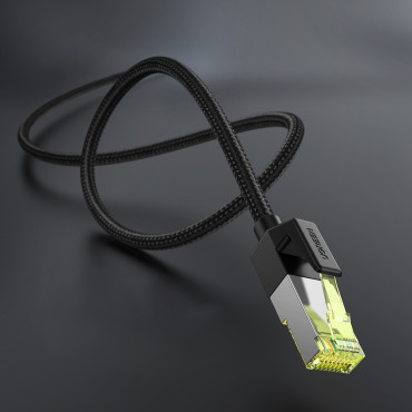 Kabelkabel Patchcord Ethernet RJ45 CAT 7 10 Gbps 5m - Svart