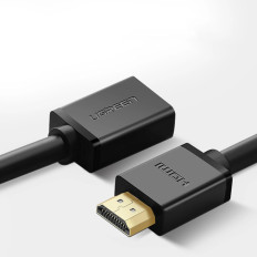 HDMI 2.0 4K 3M kabeļa pagarinājums Kabeļu pagarinājums - melns