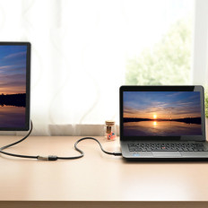 HDMI 2.0 4K 3M kabeļa pagarinājums Kabeļu pagarinājums - melns