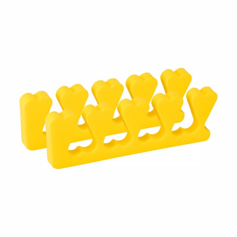 Écarteurs d'orteils jetables 10 pcs. Jaunes