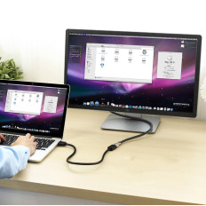 HDMI 2.0 4K 3M kabeļa pagarinājums Kabeļu pagarinājums - melns