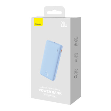 Powerbank 10000MAH Airpow Fast Charge 20w - kék