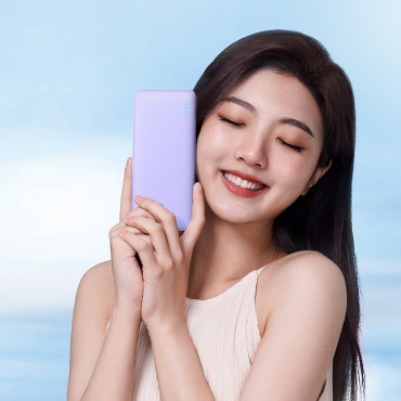 Powerbank 10000mAh Airpow Carica veloce 20W - viola