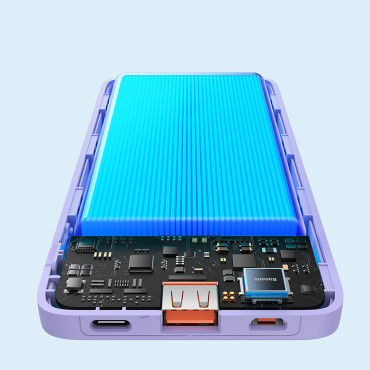 Powerbank 10000mAh Airpow Charge rápido 20w - roxo
